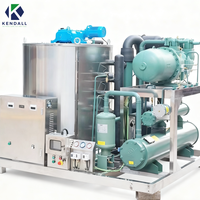 Compresseur de machine à fabriquer des flocons industriels 220V 60Hz monophasé 1 tonne, haute productivité, facile à utiliser, contrôle PLC pour les entreprises