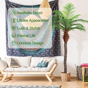 Cocotero Artificial Tropical Extra alto árbol falso 7 pies Faux Phoenix Palmera para Patio interior hogar <span class=keywords><strong>casa</strong></span> piscina decoración costera - Product Image 3