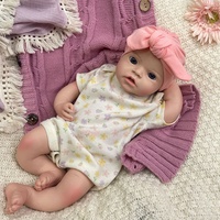 Muñeca de Silicona Pintada a Mano de 20 Pulgadas, Fácil de Pintar, Muñeca Reborn, Envío Directo, Anatómicamente Correcta, Muñeca Bebé