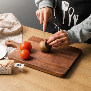 <span class=keywords><strong>Planche</strong></span> à découper japonaise en bois de teck, bois d'acacia noyer, bord <span class=keywords><strong>live</strong></span>, acajou, 1 pièce - Product Image 4