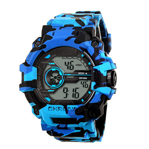 Personalizado masculino muñeca de lujo mano <span class=keywords><strong>cronómetro</strong></span> camuflaje muñeca hombres deporte electrónico reloj digital - Product Image 2
