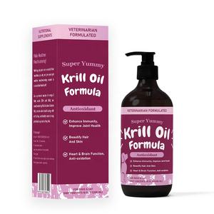 Suplemento de aceite de krill antioxidante líquido para perros y gatos fortalece la barrera de la piel reduce las reacciones alérgicas como la picazón de la caspa - Product Image 1