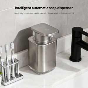 Distributeur automatique de savon pour cuisine, distributeur électrique de savon pour les mains, brosse de nettoyage de la vaisselle, distributeur de savon commercial - Product Image 5