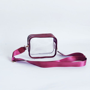 Keymay bas quantité minimale de commande brillant métallique en cuir PU noir vert bleu <span class=keywords><strong>Royal</strong></span> clair téléphone sac à main stade approuvé femmes filles clair stade sac - Product Image 4