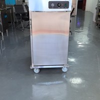 Matériel de restauration, chariot chauffant pour aliments en acier inoxydable, armoire chauffante mobile