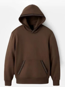 Logo personnalisé femmes hiver épaule <span class=keywords><strong>pull</strong></span> à capuche <span class=keywords><strong>pull</strong></span> coupe ample manteau <span class=keywords><strong>pull</strong></span> à capuche surdimensionné - Product Image 4