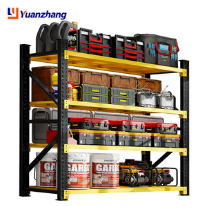 Étagères de stockage industrielles en métal pour entrepôt, rayonnages de garage à charge moyenne, unités de rayonnage en acier pour usine - Product Image 1