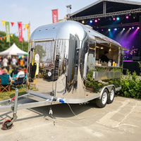 Cuisine mobile pour événements en plein air, kiosque de vente de nourriture légère, remorque pour hot-dogs et barbecue