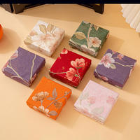 Boîte d'emballage rigide pour bijoux en carton écologique avec logo personnalisé, fermeture magnétique, forme tiroir, couvercle et base rembourrés de coton