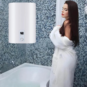 <span class=keywords><strong>Chauffe</strong></span>-<span class=keywords><strong>eau</strong></span> <span class=keywords><strong>électrique</strong></span> mural OULATU à coque métallique plate verticale 30L, double réservoir émaillé, classe d'efficacité énergétique - Product Image 4