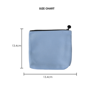 Borsa per il Trucco Vuota per la <span class=keywords><strong>Festa</strong></span> <span class=keywords><strong>della</strong></span> <span class=keywords><strong>Mamma</strong></span>, Borse per Sublimazione di Alta Qualità in Tessuto Jeans Blu per Stampa Personalizzata - Product Image 4