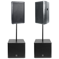 Système de sonorisation professionnel ODM OEM, haut-parleurs passifs et actifs de 12, 15 et 18 pouces, ensemble complet, caisson de basses professionnel, woofer, basses, scène, système de sonorisation professionnel