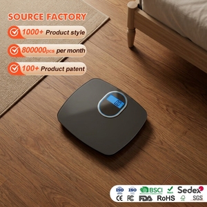 Balance de pesée domestique de haute qualité en plastique noir, 180 kg, 400 lb, 28 st, poids maximal, salon, salle de bain - Product Image 1