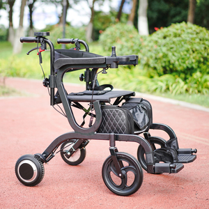 Déambulateur électrique 3-en-1: Marcheur à assistance électrique pliable et léger avec siège et <span class=keywords><strong>panier</strong></span> <span class=keywords><strong>pour</strong></span> le soutien à l'extérieur et au shopping - Product Image 5