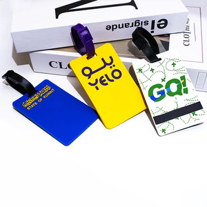 Sac en caoutchouc de silicone souple étiquettes de <span class=keywords><strong>bagage</strong></span> en PVC pour <span class=keywords><strong>avion</strong></span> étiquette d'identification de valise personnalisée - Product Image 2