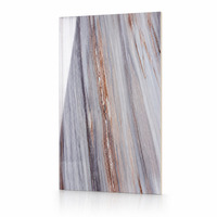 Panneau mural en PVC effet marbre, revêtement UV, style européen classique, haute brillance, imperméable, imprimé à larges veines, pour hôtels et foyers