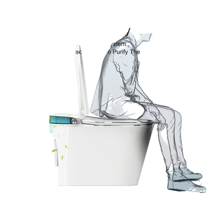 潮州卸売りフロアマウント自動フラッシュフットセンサーバスルームスマートトイレ2025モデル新デザイン - Product Image 1