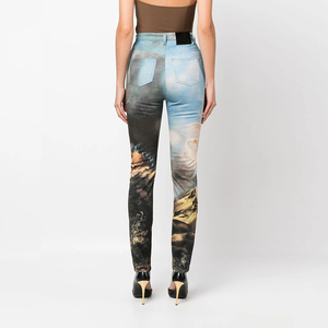 Customized Skinny High Waist Garment Wash <strong>Butt</strong> <strong>Lifting</strong> Sexy <strong>Women's</strong> <strong>Jeans</strong> with Pockets Denim Trousers Trendy - Product Image 3