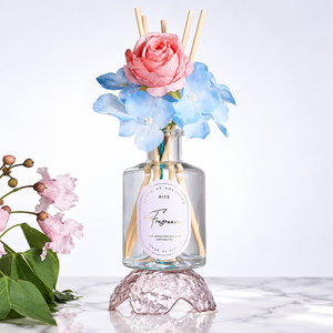 Luxury home decoration perfume dried flower fire-free aromatherapy reed diffuser <b>200ml</b> - Product Image 6