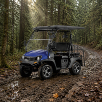 Voiturette de golf électrique tout-terrain 2+2 places, rehaussée, pour resort, chasse, ferme, véhicule utilitaire tout-terrain 4 roues pour l'aventure