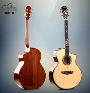 Handmade strumenti musicali chitarra con legno Massello chitarra acustica chitarra acustica di alta qualità Produttore