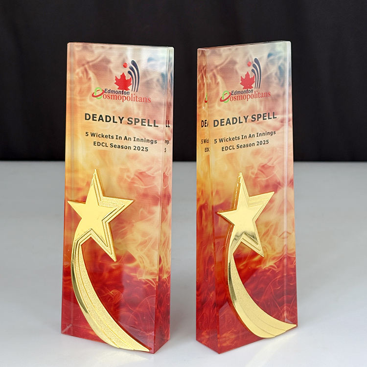 Gold Star Full Color Printing Crystal