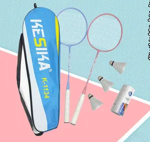 Grosir raket Badminton paduan besi asli Tiongkok penjualan langsung pabrik Tiongkok