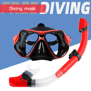 Ensemble de plongée avec masque et tuba, tube respiratoire entièrement étanche, anti-buée, réglable pour adultes, équipement de natation d'été - Product Image 3