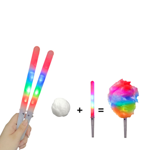 Sugar Party And Event Supplies Colorful Glowing Sugar Marshmallow Cotton Candy Stick Plastic Led Flashing Light Up Stick - Product Image 2