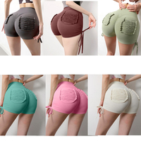Leggings de sport taille haute pour femmes avec fermeture à la taille élastique Leggings de fitness et de yoga avec poches motif solide