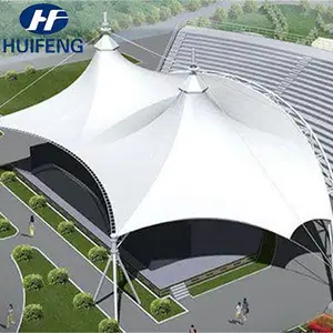 1000*1000D PVC Membrane Structure Fabrics Canopy Tent Shade Roof For Outdoor Trade Show