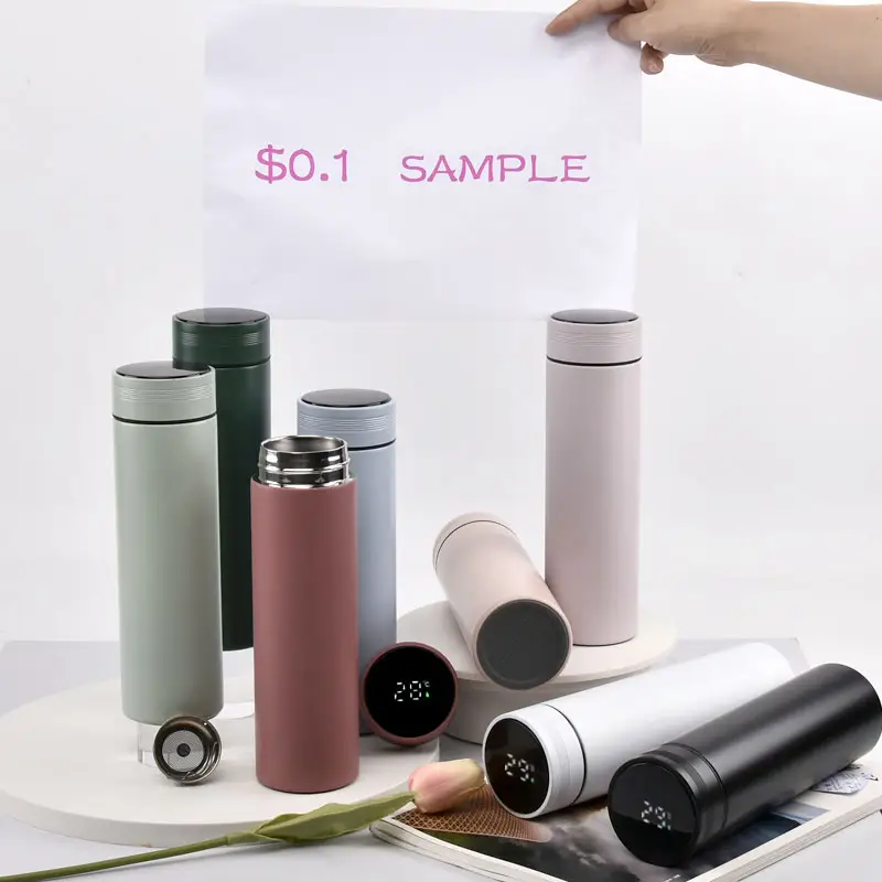 500ml Intelligent Digital Termos LED Temperature Display Water Bottle Cup Flask Tea Infuser Vacuum Insulated Thermos Bottle