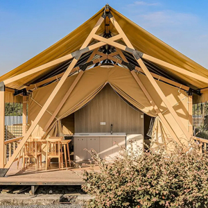 Fournisseur expérimenté de tentes safari à structure en acier pour lodges de luxe avec salle de bain et climatisation Carpa Tenda De Lona - Product Image 2