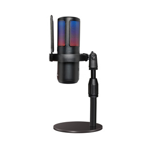 Microphone à condensateur USB, directivité cardioïde, réponse en fréquence 20Hz-20KHz, lumières RGB colorées pour ordinateur, karaoké, <span class=keywords><strong>jeux</strong></span> - Product Image 1