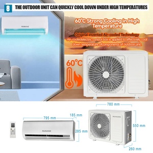 Fast Cooling 1.5Ton 12000BTU Wall Mount <b>Air</b> Conditioner 1.5HP R410A Energy Saving <b>Mini</b> Split Dehumidify Hotel DC Techno DC Techn - Product Image 2