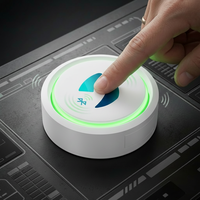 SCiE5 Tag Pelacak BLE 5.0 Portabel yang Dapat Diprogram dengan Tombol Tekan dan Buzzer yang Elegan