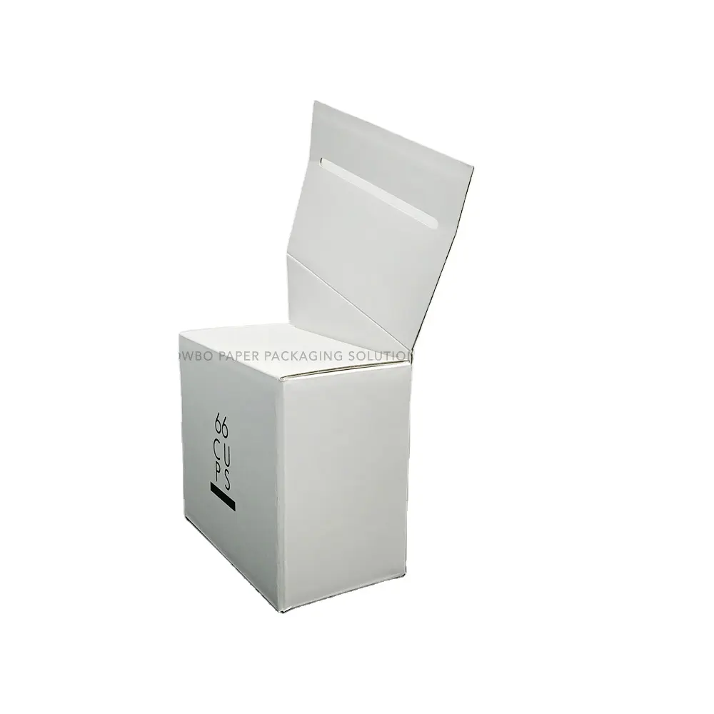 Kotak kertas dispenser minuman kopi bergaya modern putih daur ulang ramah lingkungan desain kustom kualitas baik terlaris