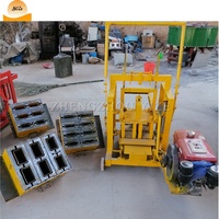 Petite Machine manuelle de moulage de bloc creux de béton, industriel, facile à utiliser, électrique, Mobile, Machine de fabrication de briques de ciment