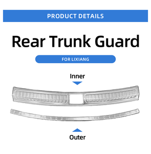 Maremlyn intérieur extérieur en acier inoxydable <span class=keywords><strong>seuil</strong></span> <span class=keywords><strong>de</strong></span> <span class=keywords><strong>coffre</strong></span> plaque <span class=keywords><strong>de</strong></span> <span class=keywords><strong>protection</strong></span> <span class=keywords><strong>coffre</strong></span> <span class=keywords><strong>seuil</strong></span> <span class=keywords><strong>de</strong></span> porte protecteur pare-chocs arrière protecteur pour Lixiang L9 - Product Image 2