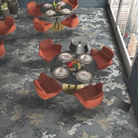 Tapis de salle de bal d'hôtel 5 étoiles violet doré à motifs floraux, tapis de sol pour hôtel américain, 80% laine et 20% nylon, tapis Axminster