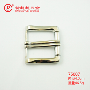 Hebilla de cinturón de Metal de rodillo de doble aguja de 40mm para hombre, aleación de Material de Zinc, hebilla de Pin de cinturón personalizada de 40mm al por mayor del fabricante - Product Image 2