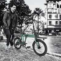 Vélo Électrique Pliant Léger Global Logistics Ready X1+ pour Trajets Quotidiens, Batterie Lithium 15AH, Moteur Arrière 350W, Cadre en Alliage de Magnésium