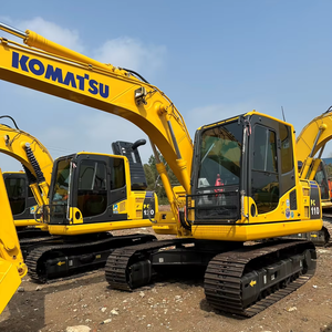 Equipo de construcción usado retroexcavadora Komatsu 110 120 11 toneladas 12 toneladas a bajo descuento Excavadora hidráulica oruga - Product Image 1