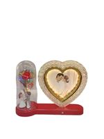 Lampe Cadre Photo Lumineux en Acrylique, Ornement de Table de Mariage, Cadre de Lampe Fleur Éternelle, Article Décoratif, Cadeau Créatif