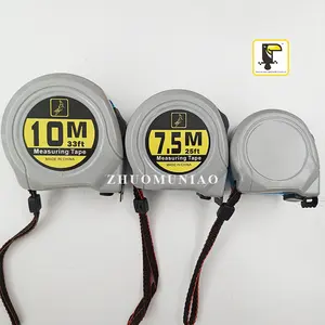 Deli Measuring Tape Measure 25 ft, Metric, Imperial Measurement Tape, Retractable, Self-Lock, Yellow