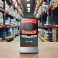 GUOTAO barato P91 plataforma de escritorio escáner lector de código de barras alternativa 7190G de alta velocidad 2D USB escáner plataforma de escaneo de código de barras