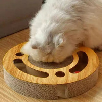 Ensemble de lit et griffoir ondulé écologique de haute qualité pour chat, résistant aux griffures, pour chatons, vente en gros