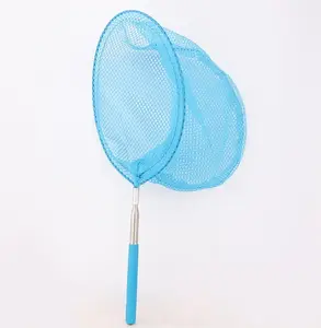 Colorful Handle Stainless Steel Butterfly Net Children Telescopic Bug and Insect Catching Bug Nets for Kids