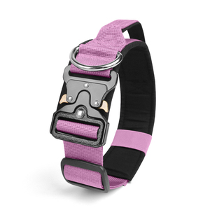 <span class=keywords><strong>Collar</strong></span> de perro de poliéster transpirable de doble capa de alta resistencia ajustable, hebilla de Metal táctica duradera, estilo clásico, grande, mediano, XL - Product Image 2