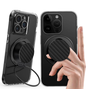 Soporte Magnético de Fibra de Aramida con Anillo Giratorio 360° y Soporte de Dedo Compatible con Teléfonos Inteligentes iPhone y Samsung - Product Image 1